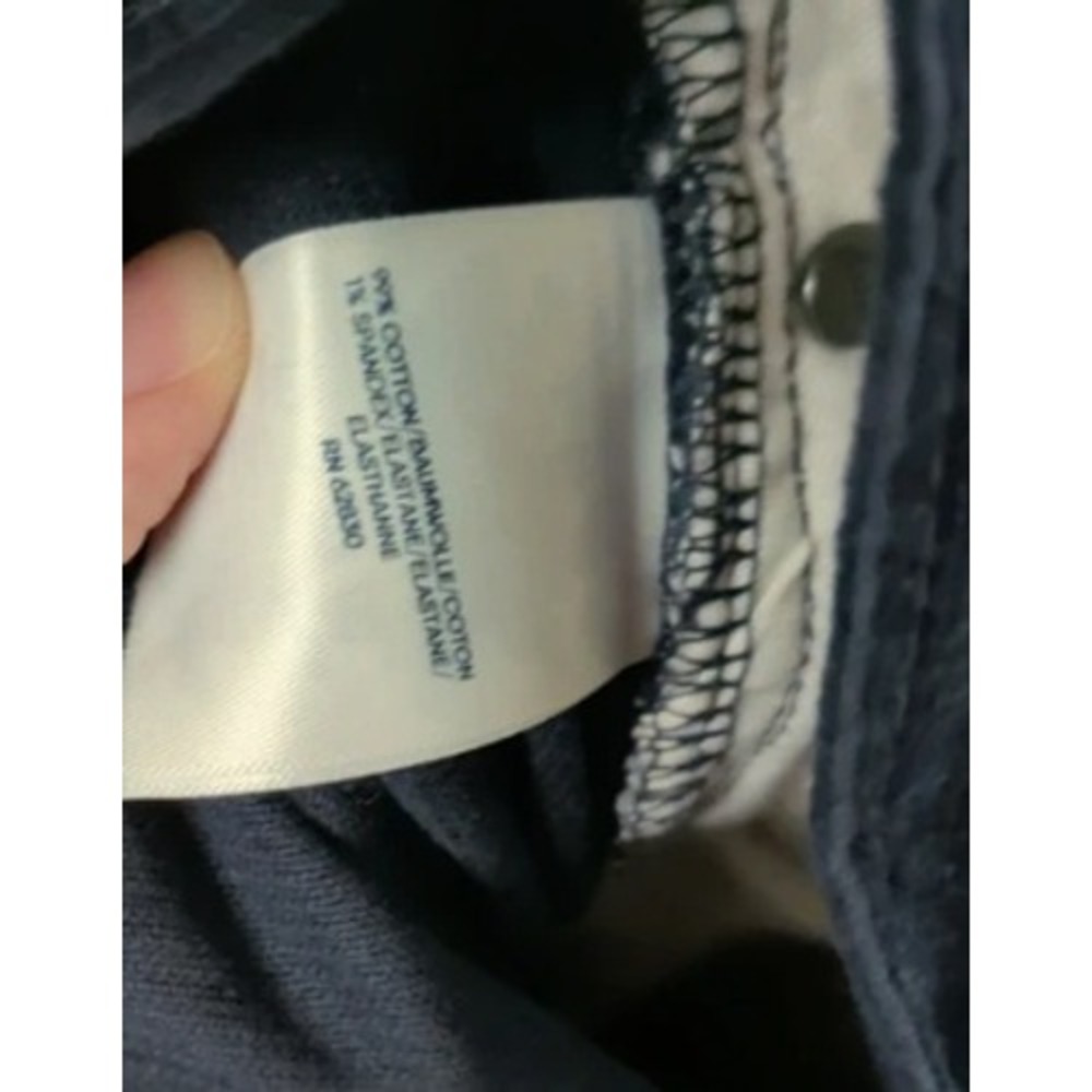 Lands' End Corduroy Pants Mens 38 Navy Blue Traditional Fit Cotton - Picture 6 of 6